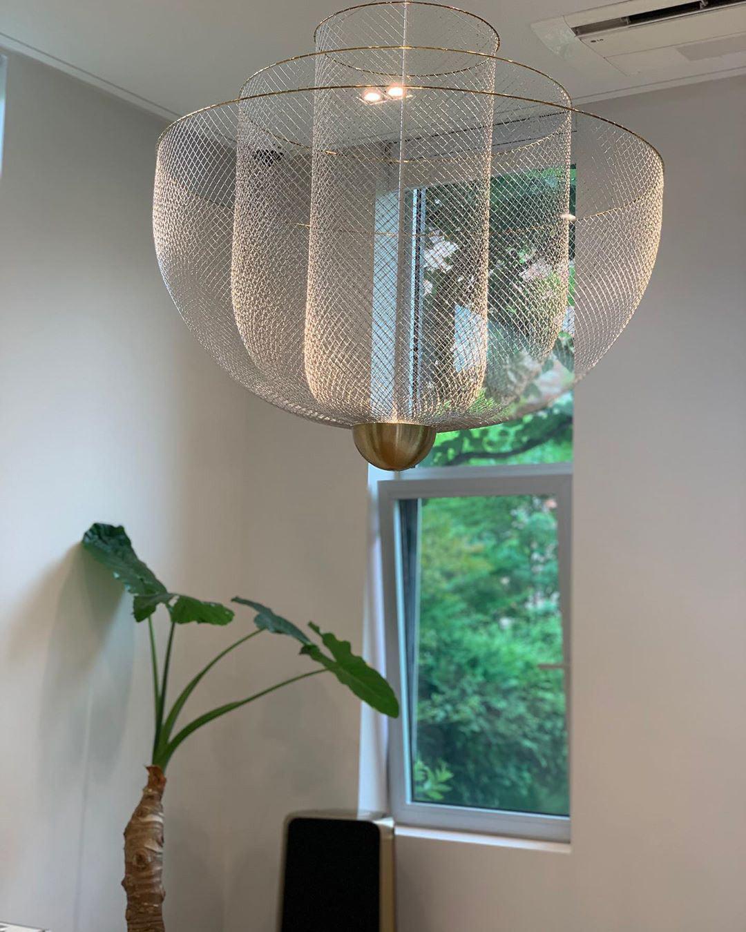 Radiant Wirework LED Pendant Light Mesh Layered Hanging Lamp for Modern Home Decor