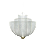 Radiant Wirework LED Pendant Light Mesh Layered Hanging Lamp for Modern Home Decor