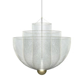 Radiant Wirework LED Pendant Light Mesh Layered Hanging Lamp for Modern Home Decor