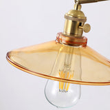 Rafi Modern Bamboo and Glass Sconce Wall Lamp Set of 2 Luxury Brass Indoor Lighting