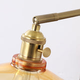 Rafi Modern Bamboo and Glass Sconce Wall Lamp Set of 2 Luxury Brass Indoor Lighting
