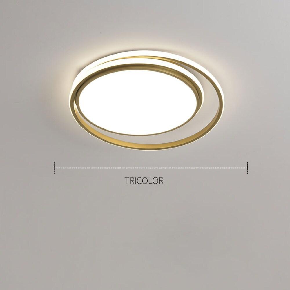 Modern Round LED Flush Mount Ceiling Light for Bedroom and Living Room Minimalist Acrylic Fixture