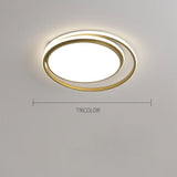 Modern Round LED Flush Mount Ceiling Light for Bedroom and Living Room Minimalist Acrylic Fixture