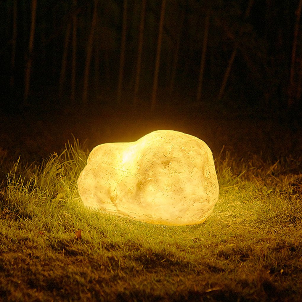 Realistic Resin Rockery Landscape Light Waterproof LED Stone Lawn Lamp for Outdoor Gardens