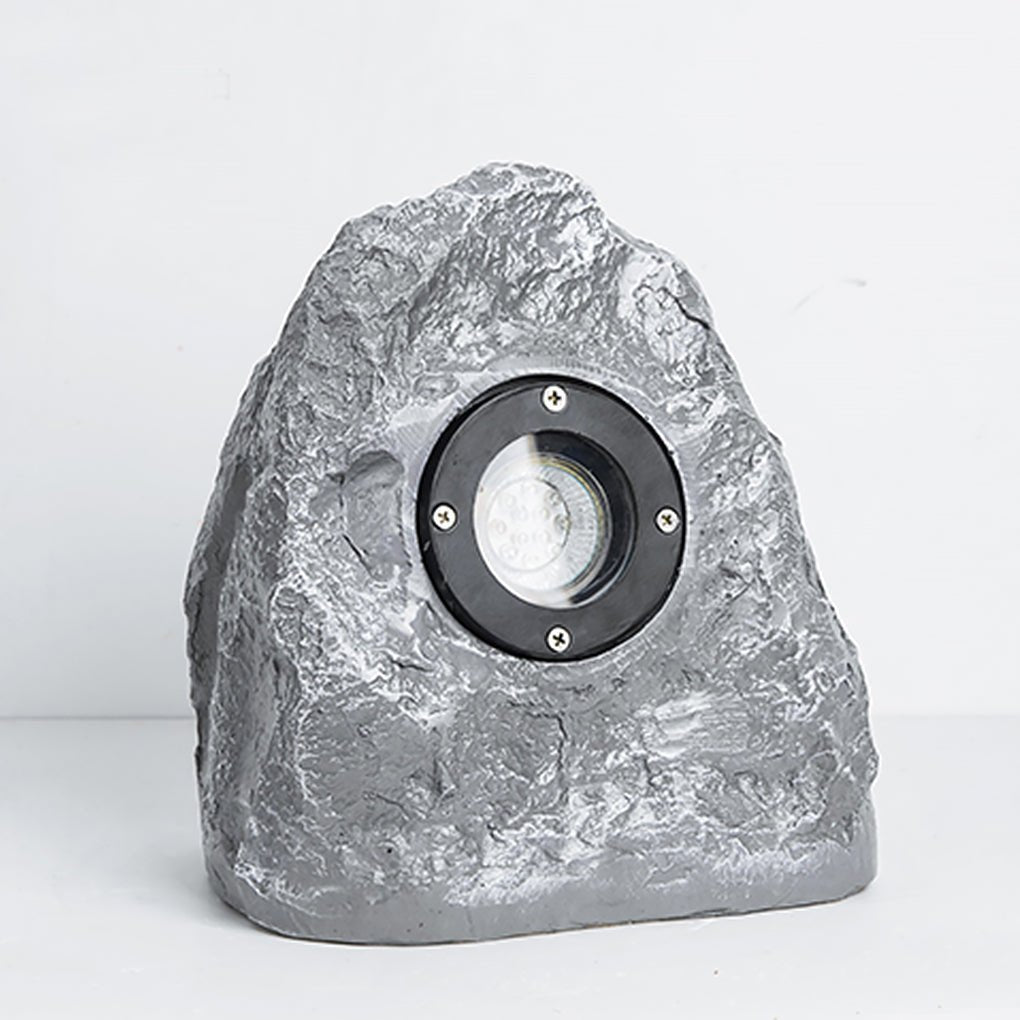 Realistic Resin Stone LED Garden Path Light Waterproof Outdoor Landscape Lamp