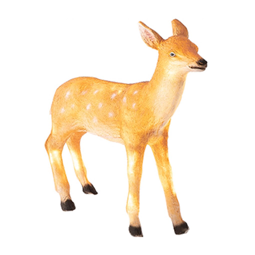 Realistic Sika Deer Resin Outdoor Garden Landscape Light Decorative Animal Sculpture LED Lawn Lamp