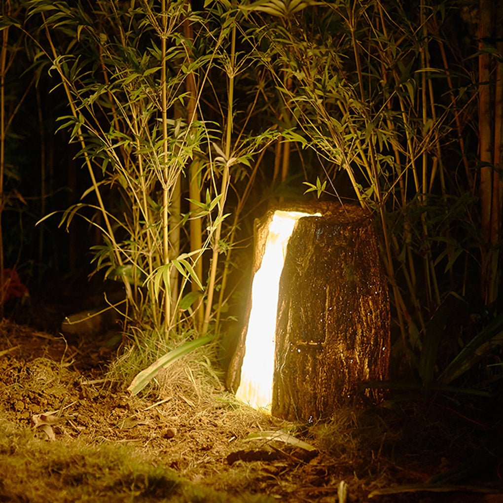 Realistic Tree Stump Outdoor LED Landscape Light Waterproof Garden Path Lighting Decor
