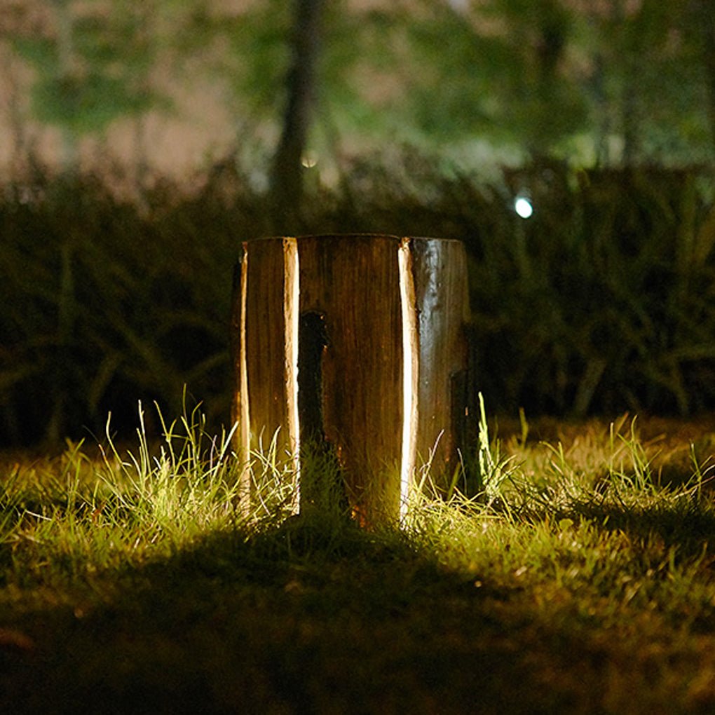 Realistic Tree Stump Outdoor LED Landscape Light Waterproof Garden Path Lighting Decor