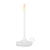 Rechargeable Candle Wick LED Table Lamp Modern Cordless Minimalist Desk Light with Stepless Dimming