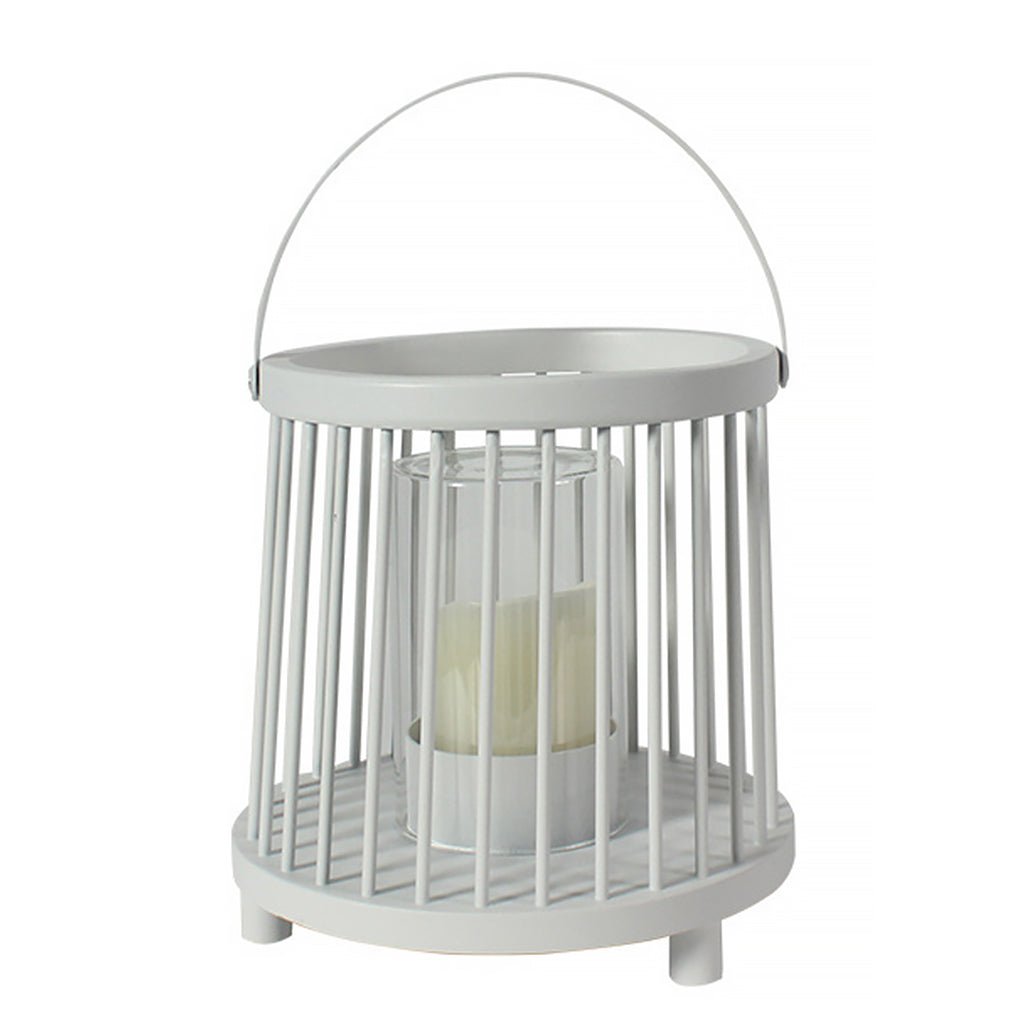Rechargeable Outdoor Cage Lantern Waterproof Portable Garden Light for Patio and Landscape