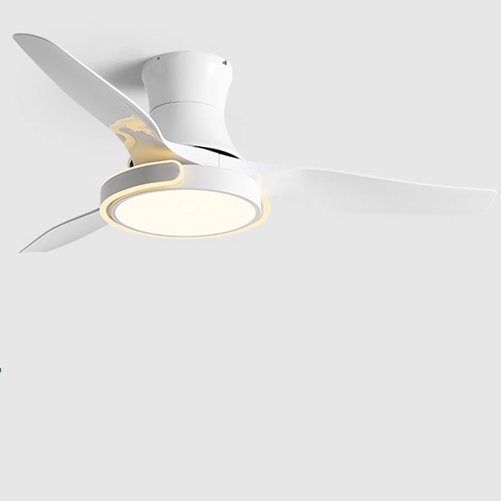 Modern Nordic Reversible Ceiling Fan with LED Light and Variable Frequency Remote Control