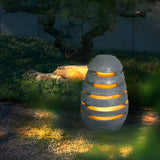 Resin Egg Shaped Waterproof LED Garden Light Modern Outdoor Pathway Landscape Lighting for Lawn