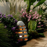 Resin Egg Shaped Waterproof LED Garden Light Modern Outdoor Pathway Landscape Lighting for Lawn