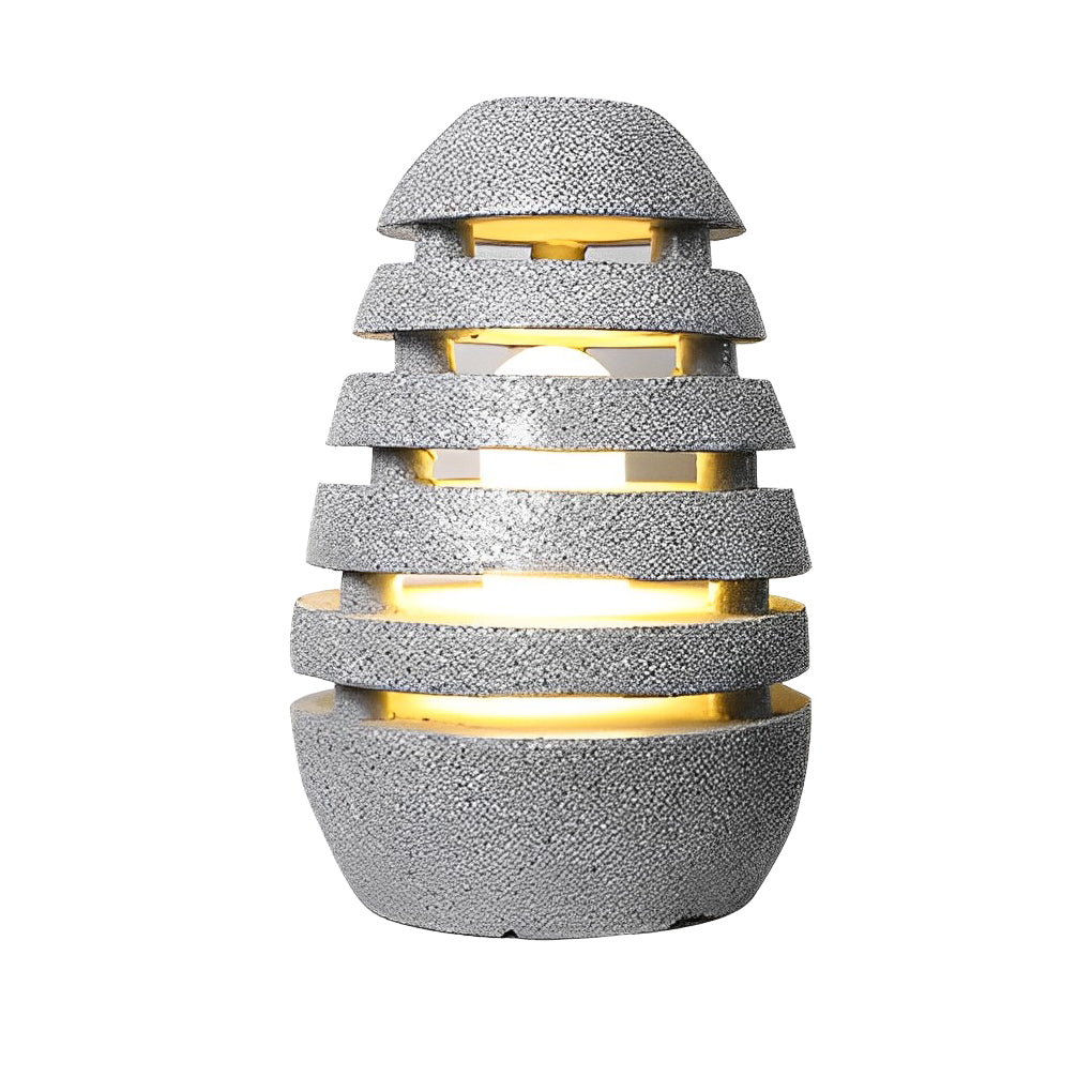 Resin Egg Shaped Waterproof LED Garden Light Modern Outdoor Pathway Landscape Lighting for Lawn