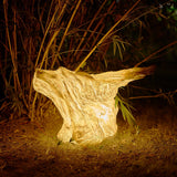 Resin Simulation Wood Pile Landscape Lamp for Outdoor Garden Courtyard and Villa