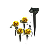 Resin Solar Powered Animal Statues Waterproof Decorative LED Landscape Lights for Garden and Yard