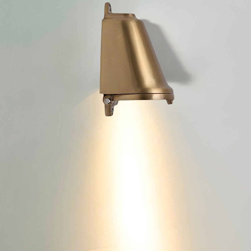 Retro Bell Shaped LED Outdoor Wall Light Waterproof Exterior Sconce in Aluminum