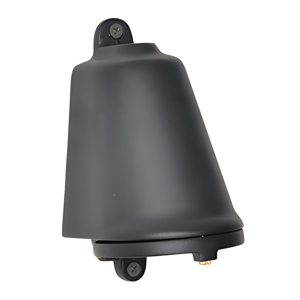 Retro Bell Shaped LED Outdoor Wall Light Waterproof Exterior Sconce in Aluminum
