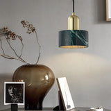 Retro Circular Electroplated Metal LED Pendant Light for Kitchen Island and Dining Room