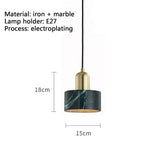 Retro Circular Electroplated Metal LED Pendant Light for Kitchen Island and Dining Room