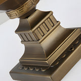 Retro Die Cast Aluminum Outdoor Post Light Waterproof Antique Brass Fence Column Lamp