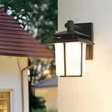 Retro Exterior Wall Lantern Waterproof Aluminum Glass Sconce for Porch Garage Garden Lighting
