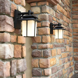 Retro Exterior Wall Lantern Waterproof Aluminum Glass Sconce for Porch Garage Garden Lighting