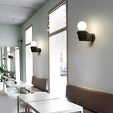 Retro Industrial Fist Hand Wall Sconce Resin Decorative Wall Lamp for Porch Hallway and Stairs