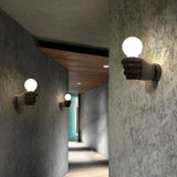 Retro Industrial Fist Hand Wall Sconce Resin Decorative Wall Lamp for Porch Hallway and Stairs