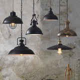 Retro Industrial Metal Ceiling Pendant Light Fixture for Kitchen Island and Dining Room