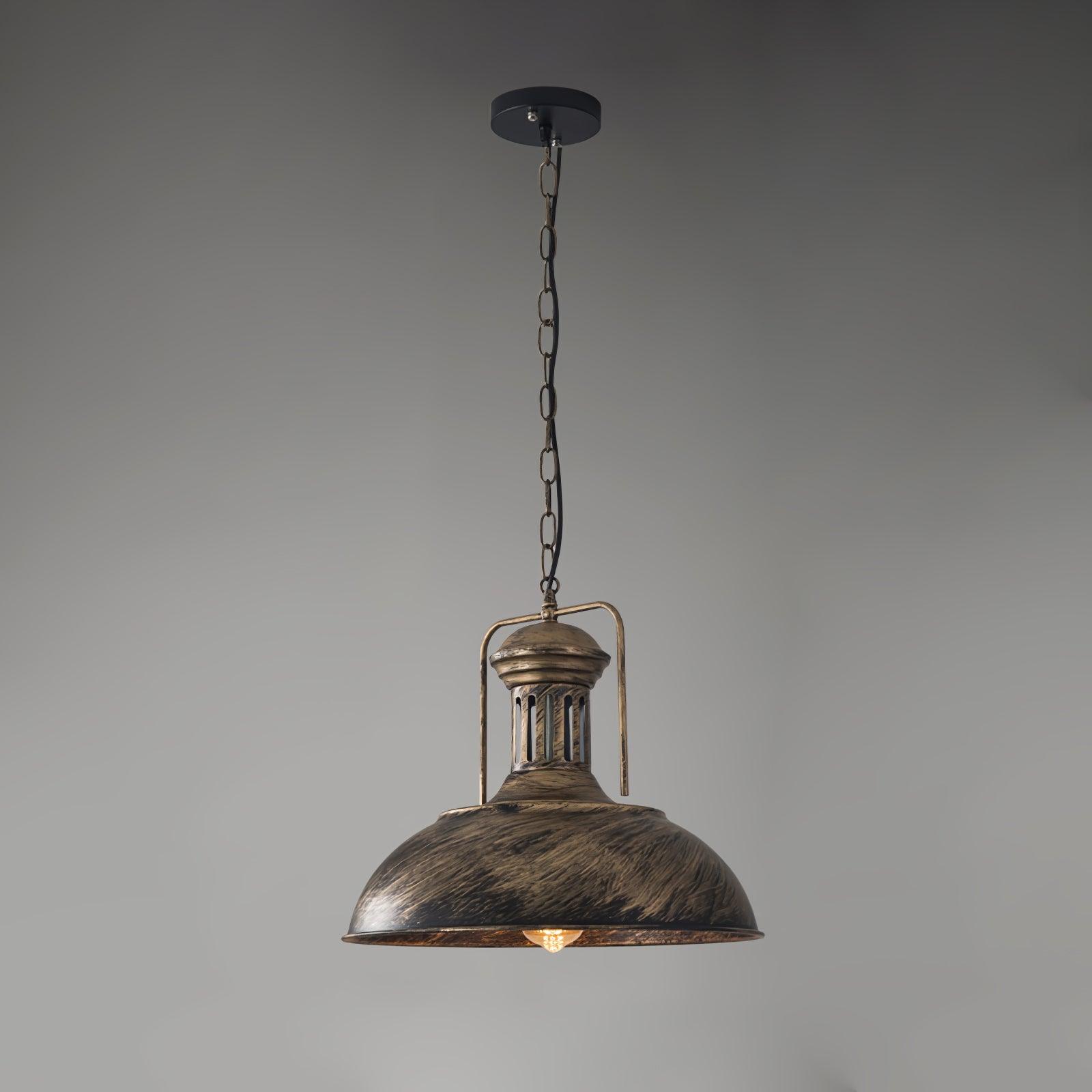 Retro Industrial Metal Ceiling Pendant Light Fixture for Kitchen Island and Dining Room