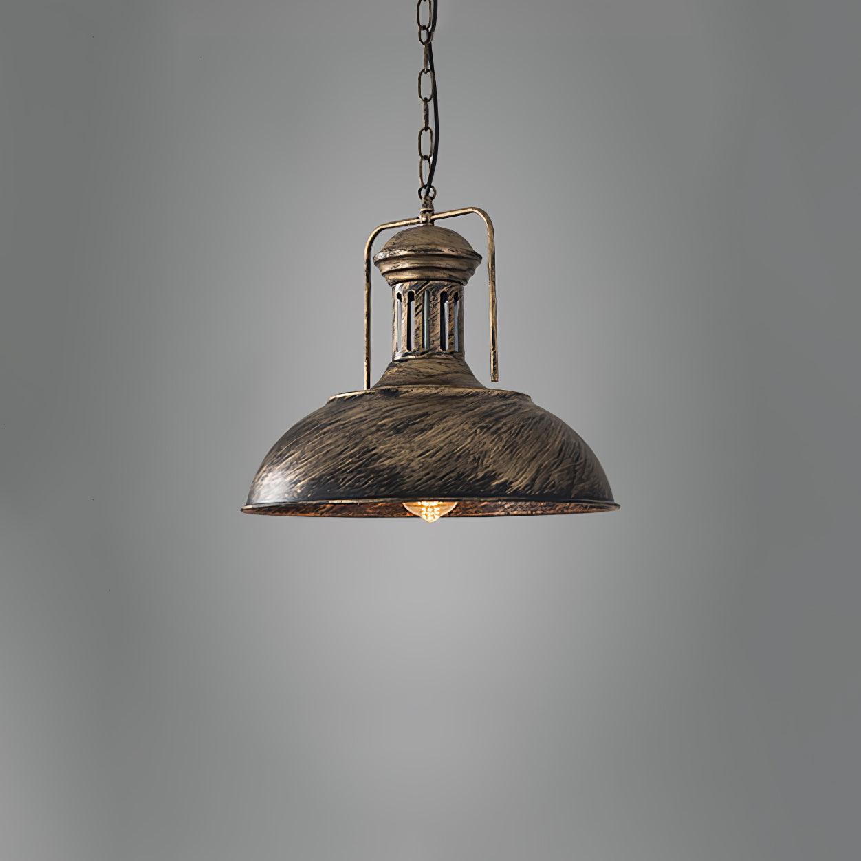 Retro Industrial Metal Ceiling Pendant Light Fixture for Kitchen Island and Dining Room