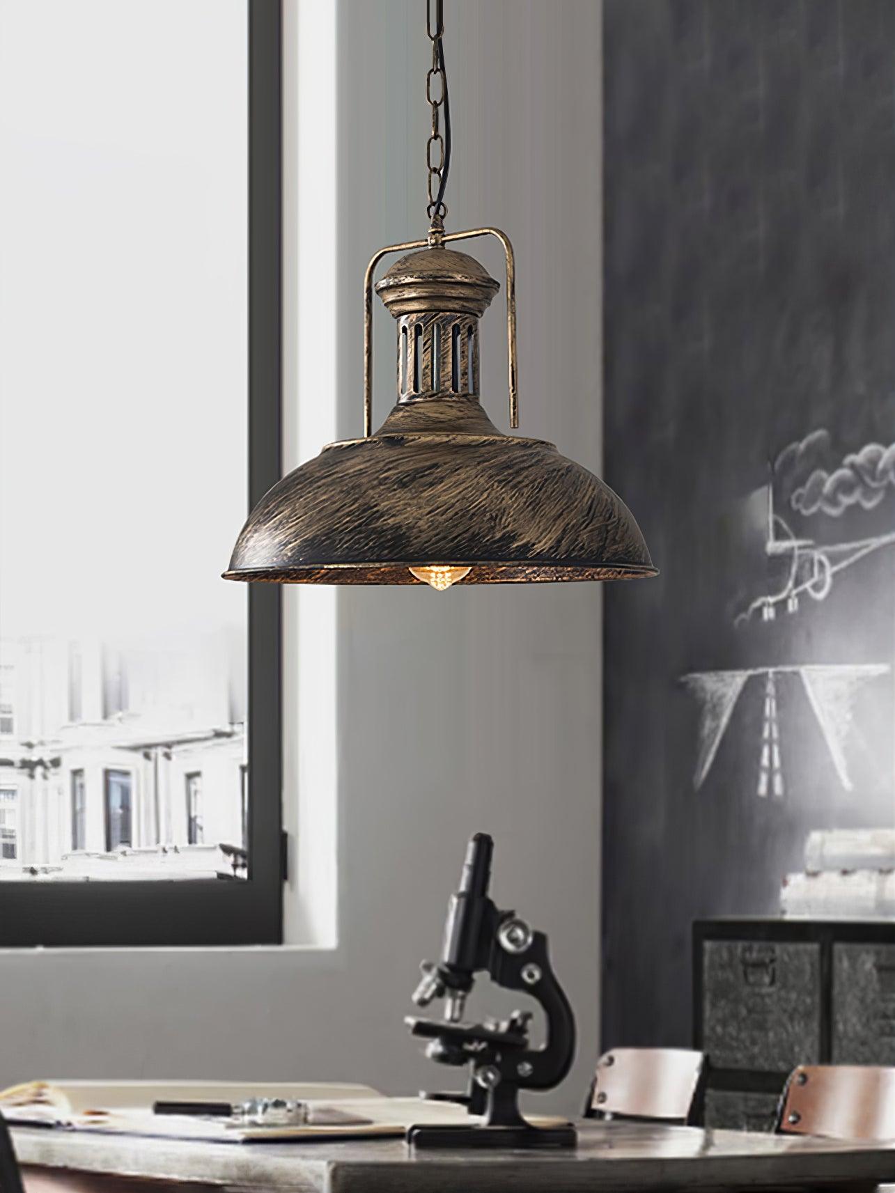 Retro Industrial Metal Ceiling Pendant Light Fixture for Kitchen Island and Dining Room