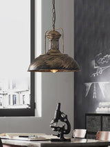 Retro Industrial Metal Ceiling Pendant Light Fixture for Kitchen Island and Dining Room
