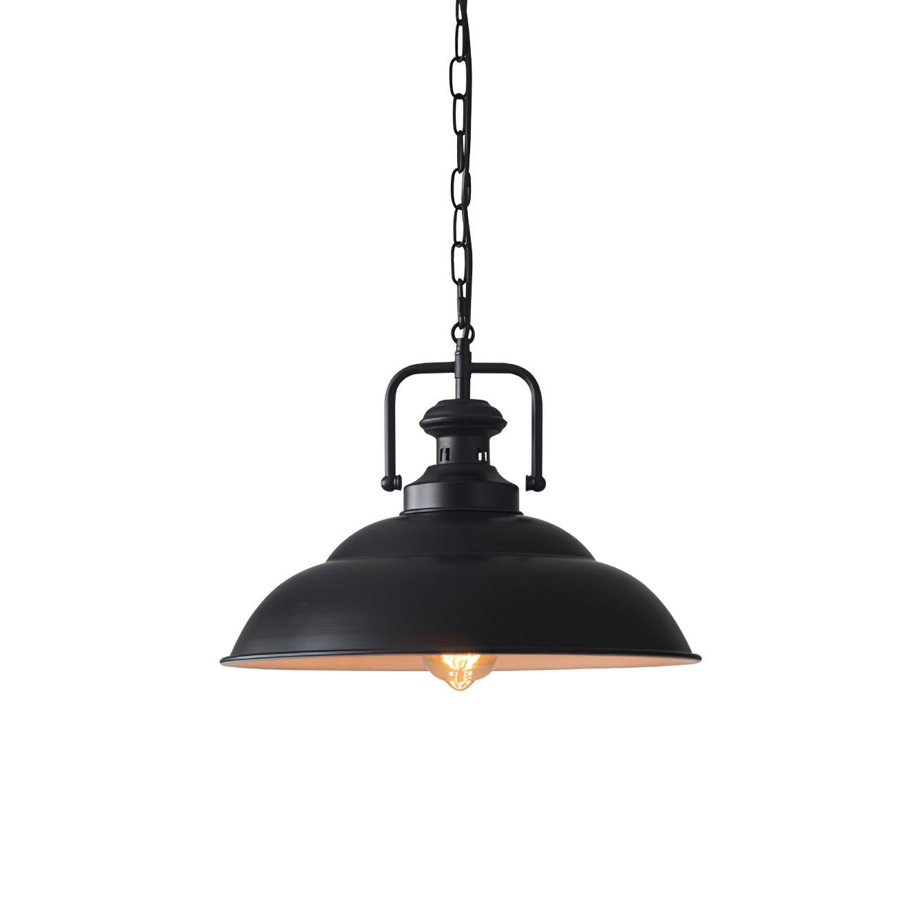 Retro Industrial Metal Ceiling Pendant Light Fixture for Kitchen Island and Dining Room