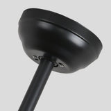 Vintage Industrial Black Iron Ceiling Fan with Remote Control Cage Fandelier for Bedroom and Living Room
