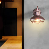 Retro Industrial Waterproof Outdoor Wall Sconce Iron LED Porch Lighting Fixture