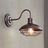 Retro Industrial Waterproof Outdoor Wall Sconce Iron LED Porch Lighting Fixture