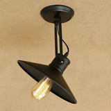 Retro Metal Coastal Pendant Light Fixture with Large Dynamic LED Bulb Country Style Hanging Lamp