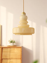 Retro Milk Glass Schoolhouse Pendant Light Vintage Indoor Ceiling Fixture
