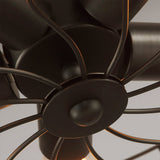 Vintage Industrial Cage Ceiling Fan Light Retro Iron Chandelier for Dining Room and Cafe
