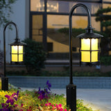 Retro Outdoor LED Landscape Light Waterproof Garden Pathway Lamp for Villa Lawn and Courtyard