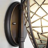 Retro Outdoor Solar Wall Lantern Waterproof Aluminum Exterior Sconce for Garden