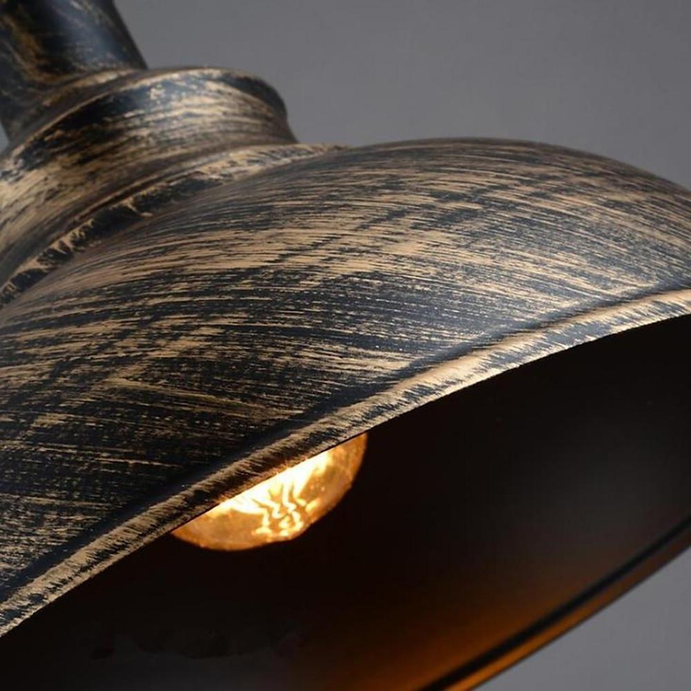 Retro Semi Globe Metal Pendant Light Industrial Hanging Ceiling Lamp for Kitchen Island