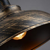 Retro Semi Globe Metal Pendant Light Industrial Hanging Ceiling Lamp for Kitchen Island