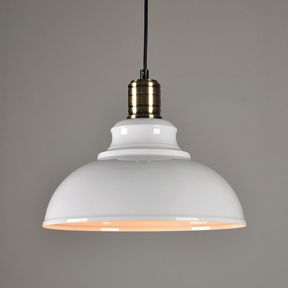 Retro Semi Globe Metal Pendant Light Industrial Hanging Ceiling Lamp for Kitchen Island
