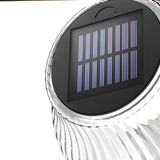 Retro Solar LED Outdoor Wall Sconce Waterproof Black Metal Light with Adjustable Acrylic Shade