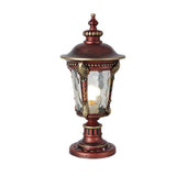 Retro Waterproof Aluminum Solar Fence Post Cap Light Hardwired Dual Use Outdoor Lantern with Remote Control