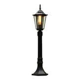 Retro Waterproof Black Outdoor Garden Pathway Light Modern Aluminum Lawn Landscape Lamp