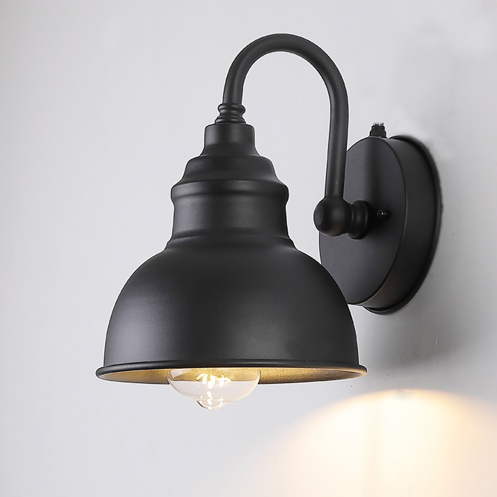 Retro Waterproof Exterior Wall Light with Light Sensor Dusk to Dawn Outdoor Sconce for Garden Balcony